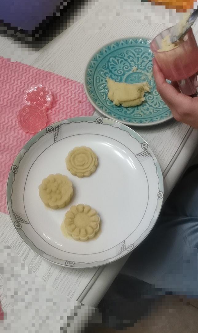 宝宝辅食：低糖卡通绿豆糕-18M+