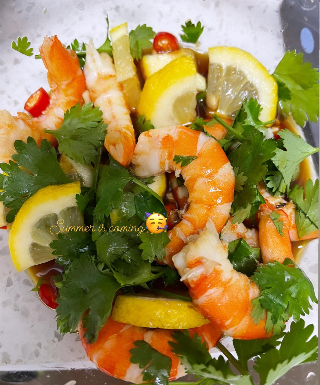 泰式柠檬虾｜酸辣凉爽才是夏