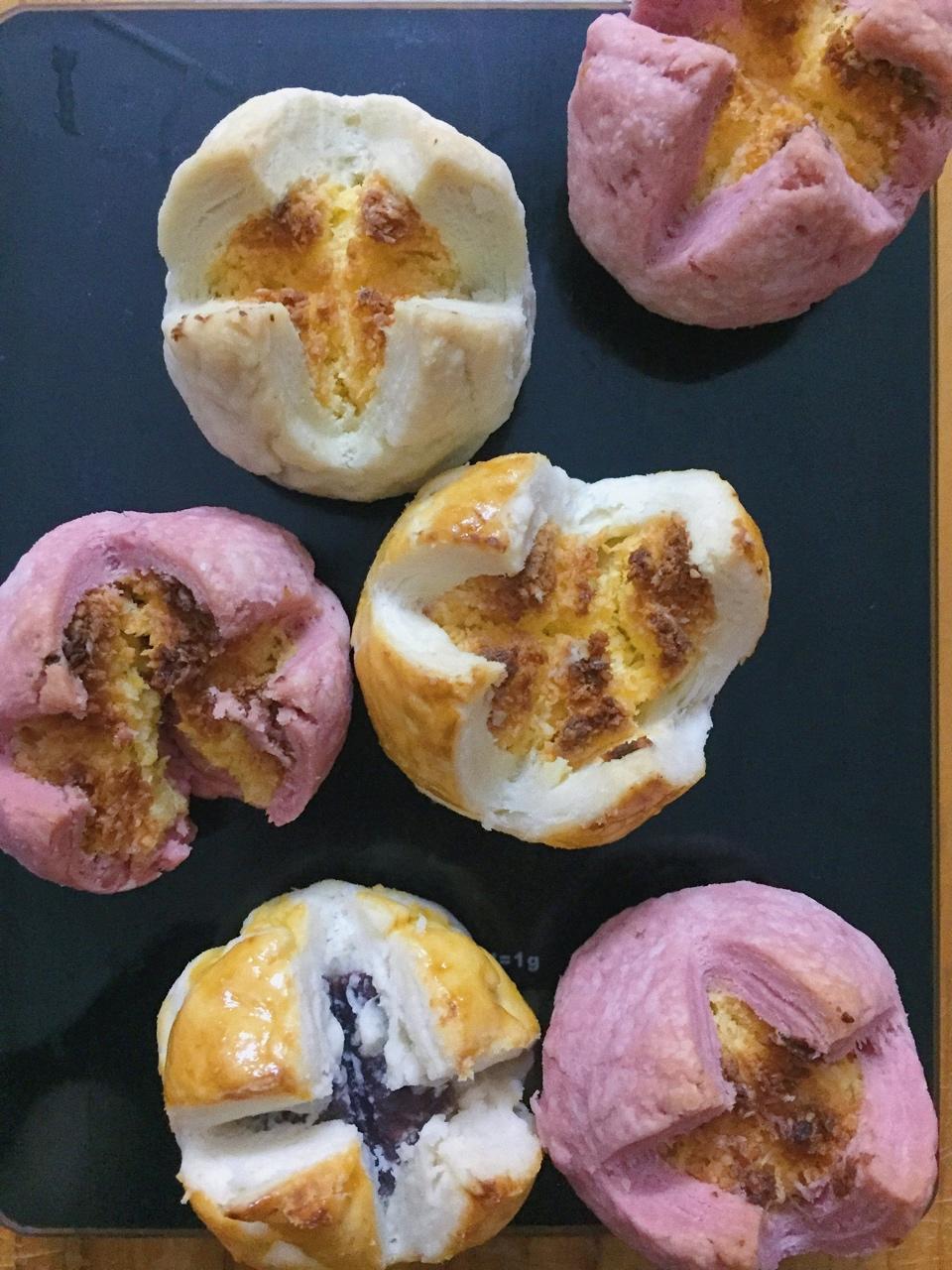 花开富贵之四种口味的椰蓉开口酥