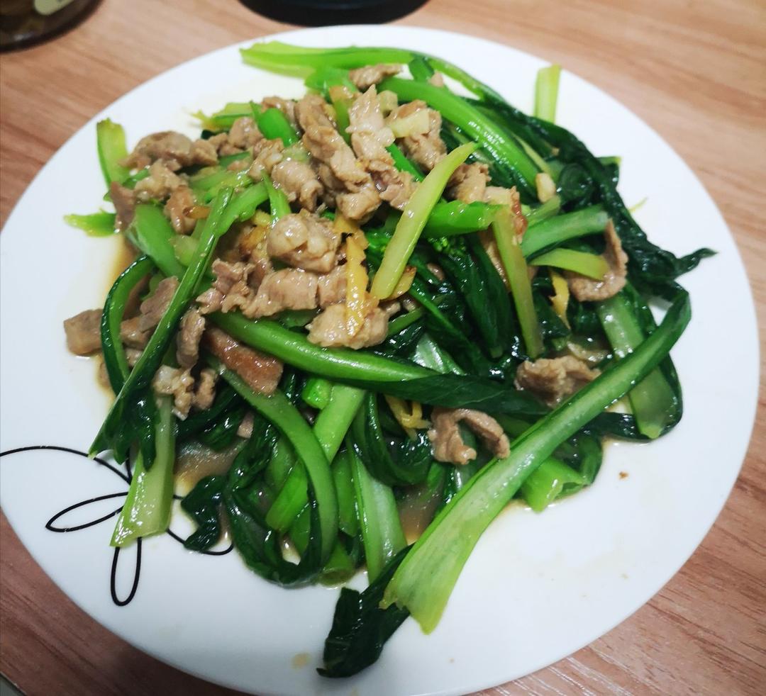 青菜炒肉