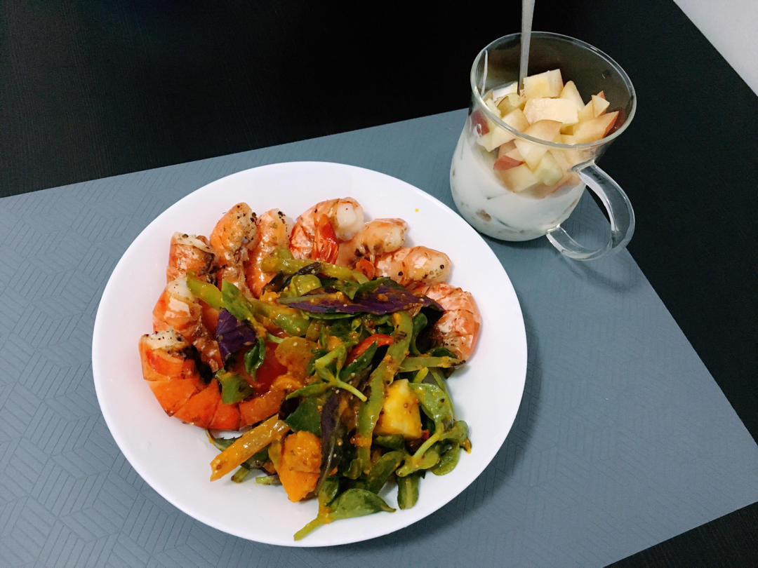 在家也能做出日料店的盐烤大虾~