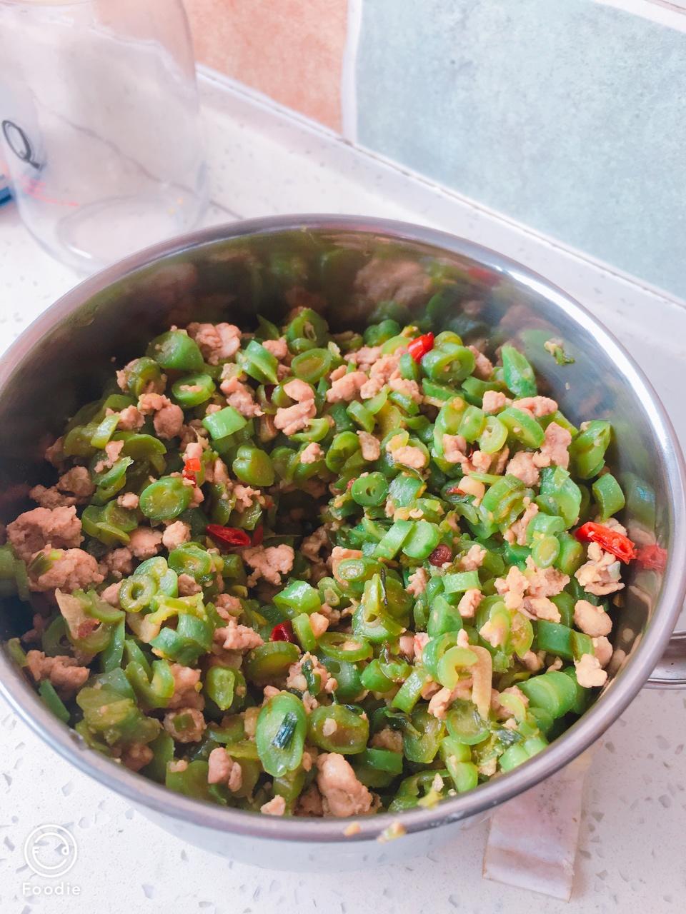 肉沫豆角下饭菜