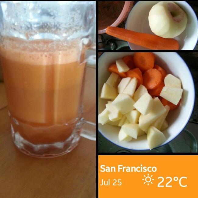 胡萝卜苹果蜂蜜汁的做法 步骤1