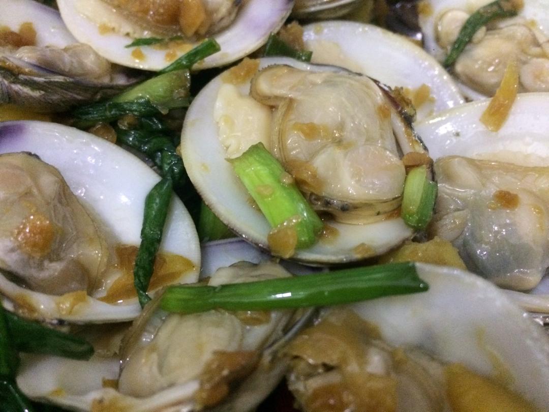 浇汁花蛤蜊的做法