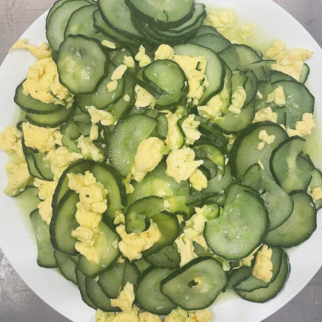 黄瓜炒鸡蛋