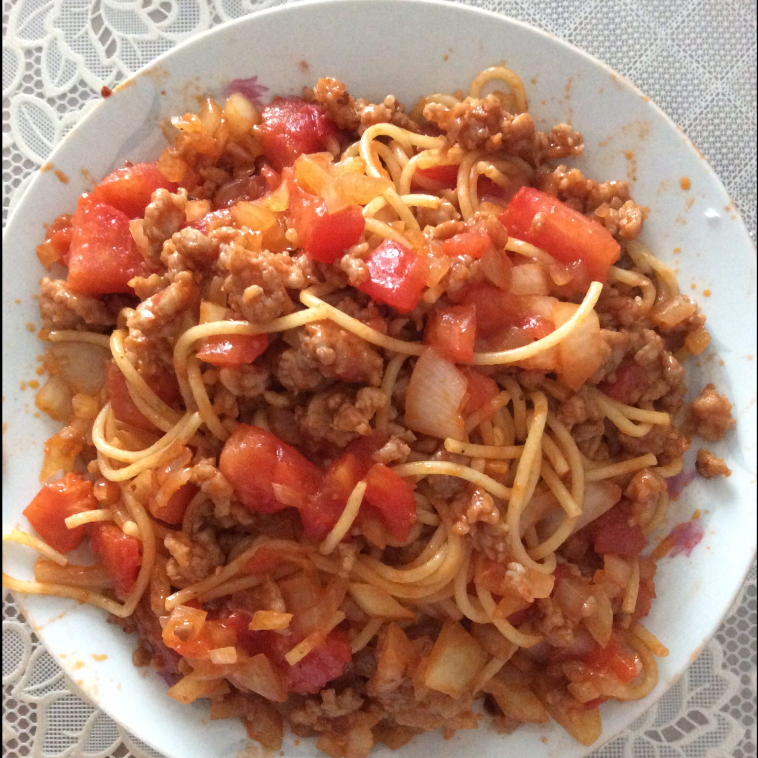 番茄肉酱意大利面