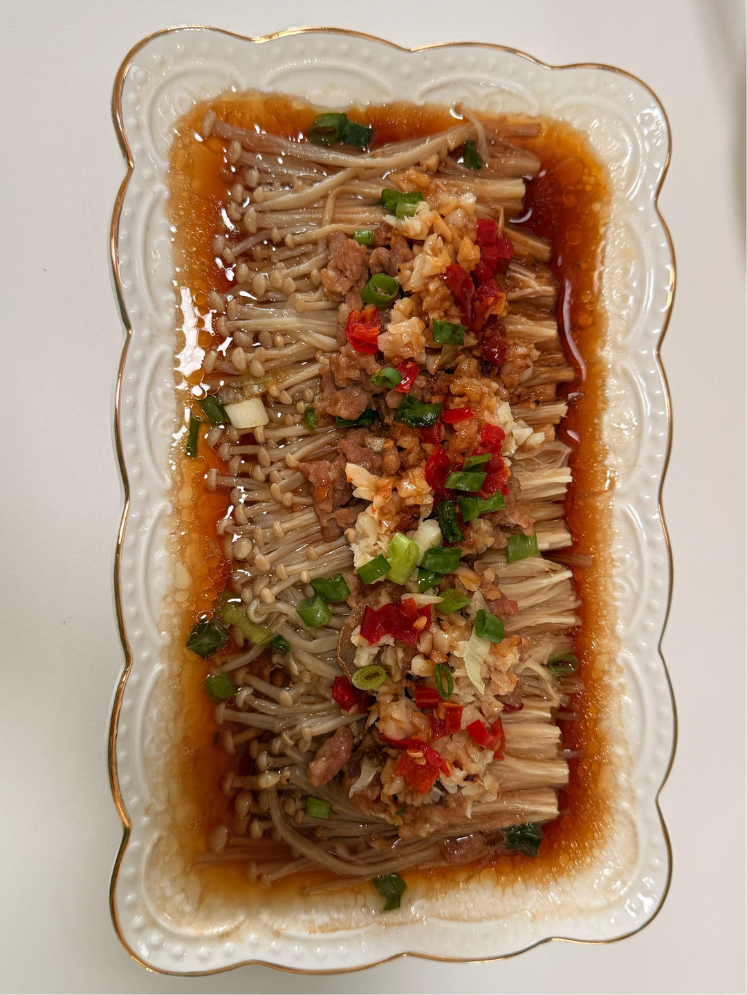 蒜蓉肉沫金针菇