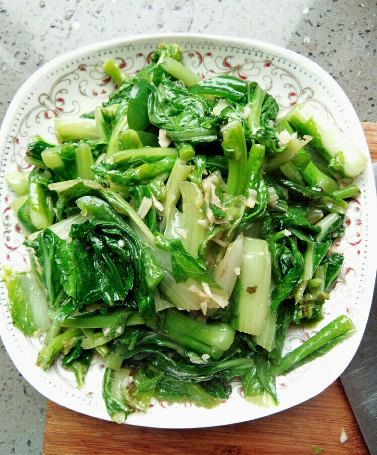 清炒白菜苔尖