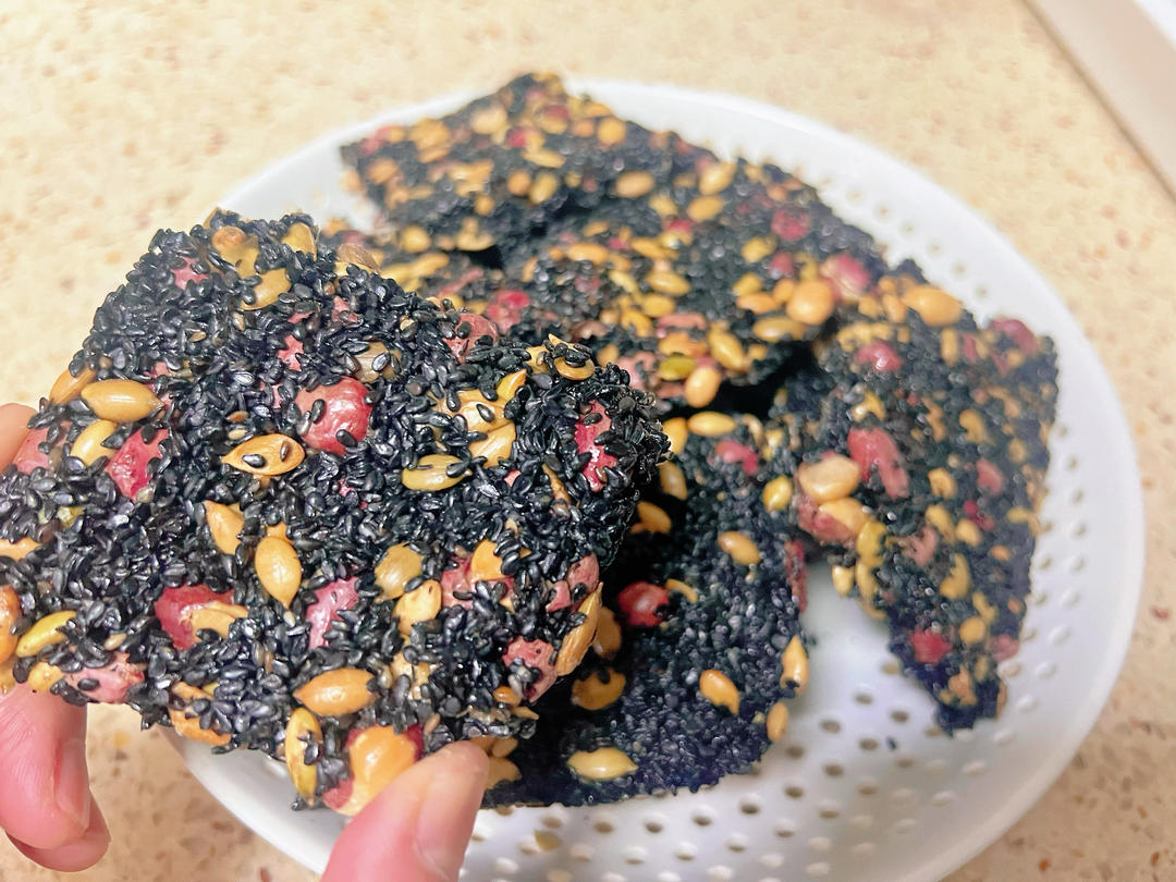 低糖无油黑芝麻花生酥