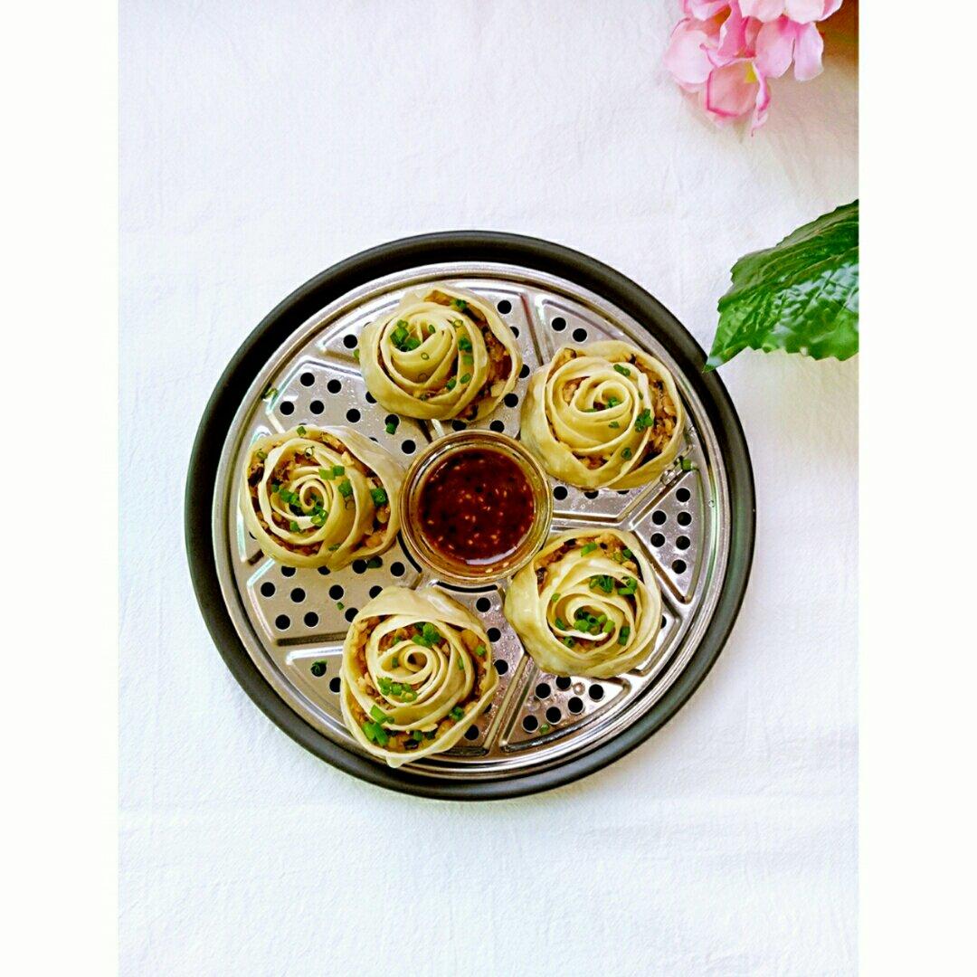 玫瑰花饺子