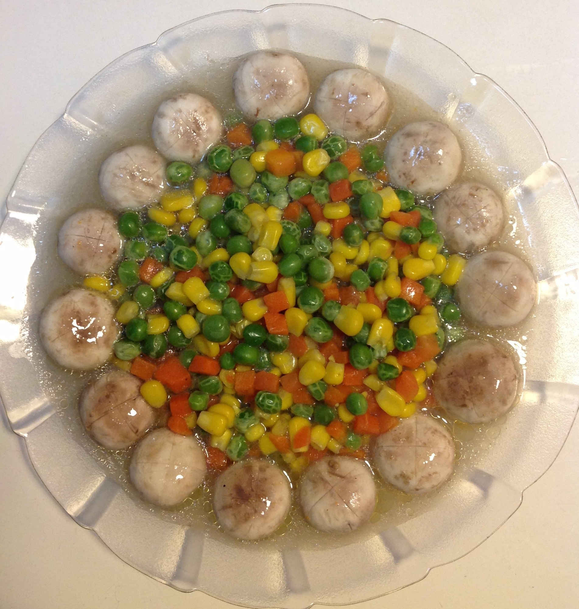 【圆满素食】众月拱星（蘑菇三色丁）