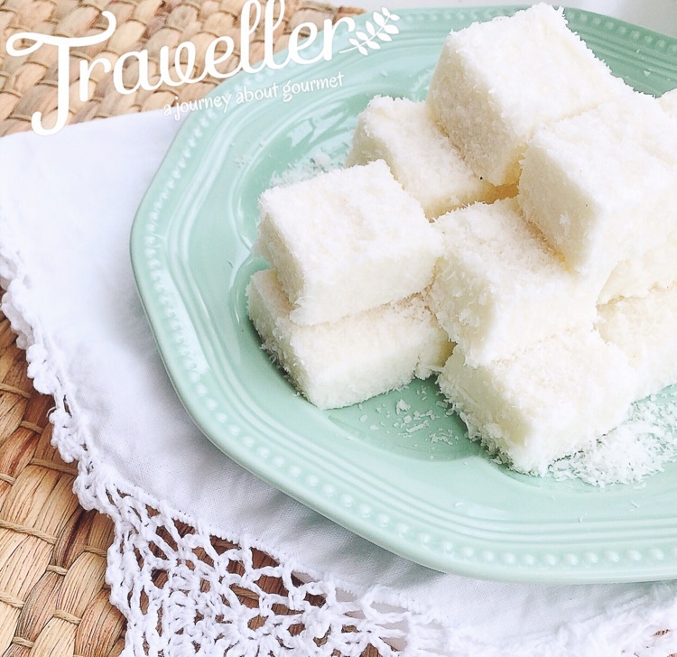 桃子棒冰做的椰丝奶冻