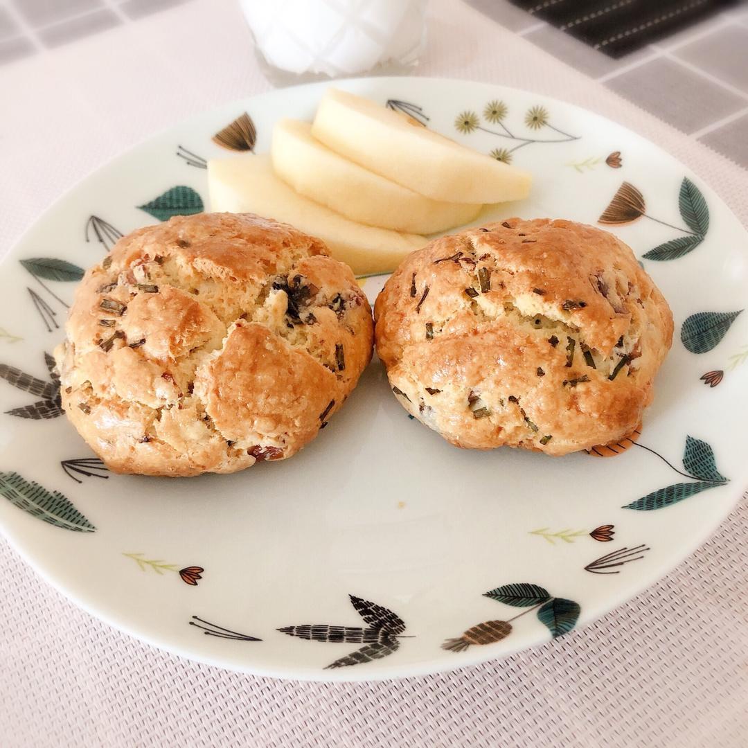 元气满满的香葱培根司康