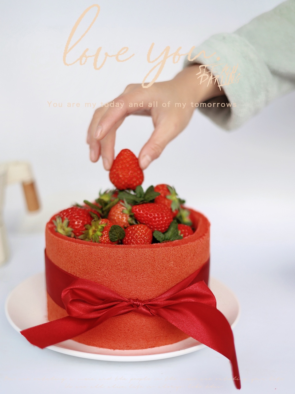 草莓红丝绒蛋糕｜新年氛围感🍰的做法