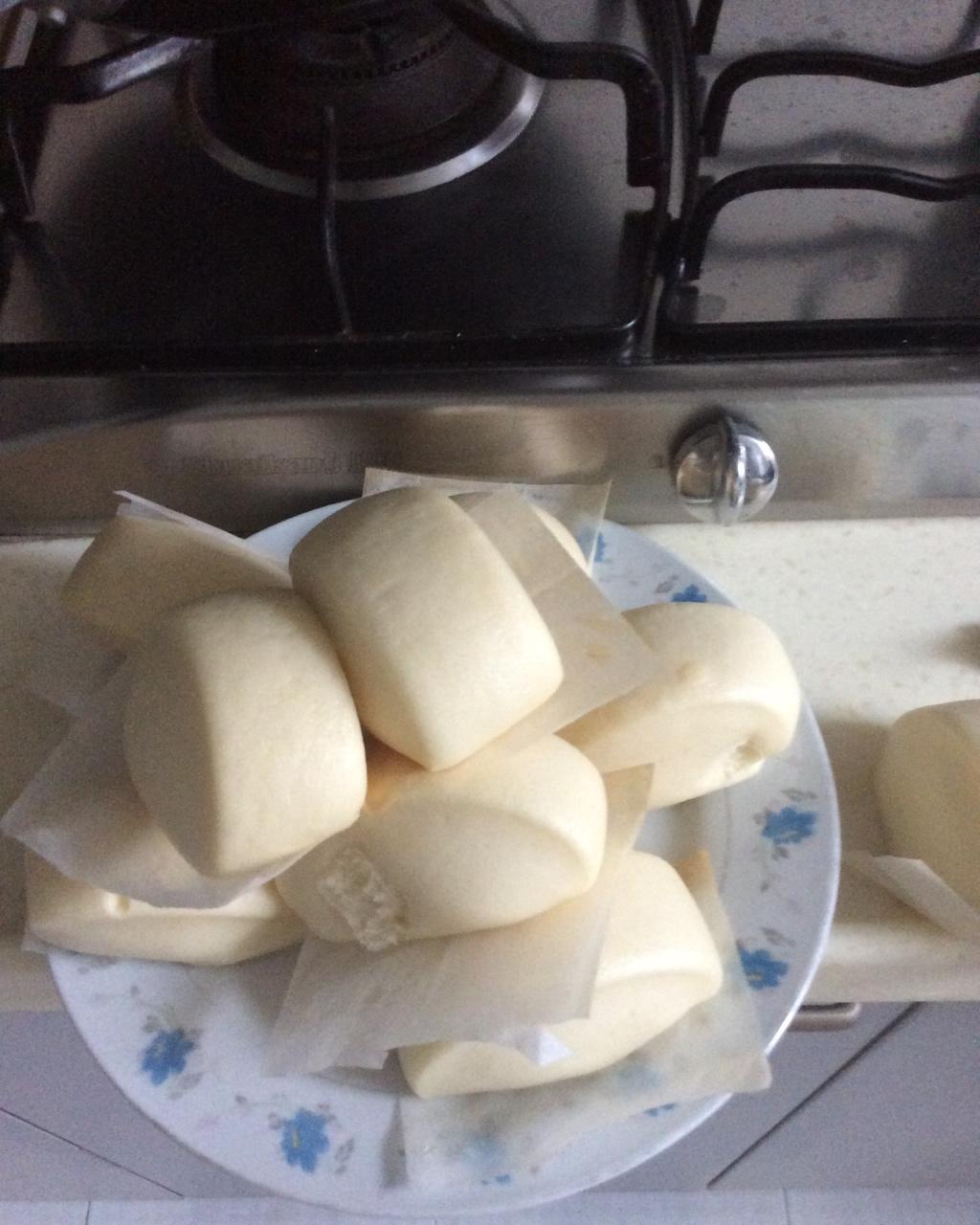 一次性发酵的奶香馒头！