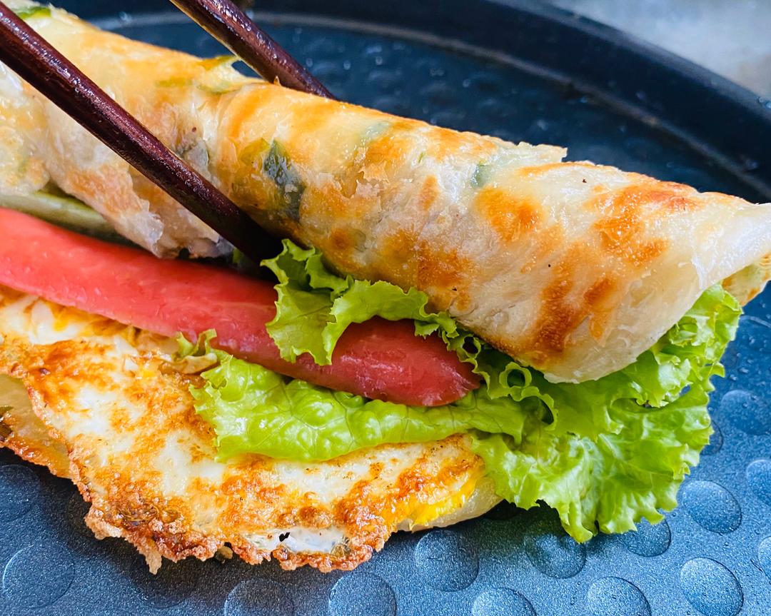 家庭手抓饼（电饼档版）的做法