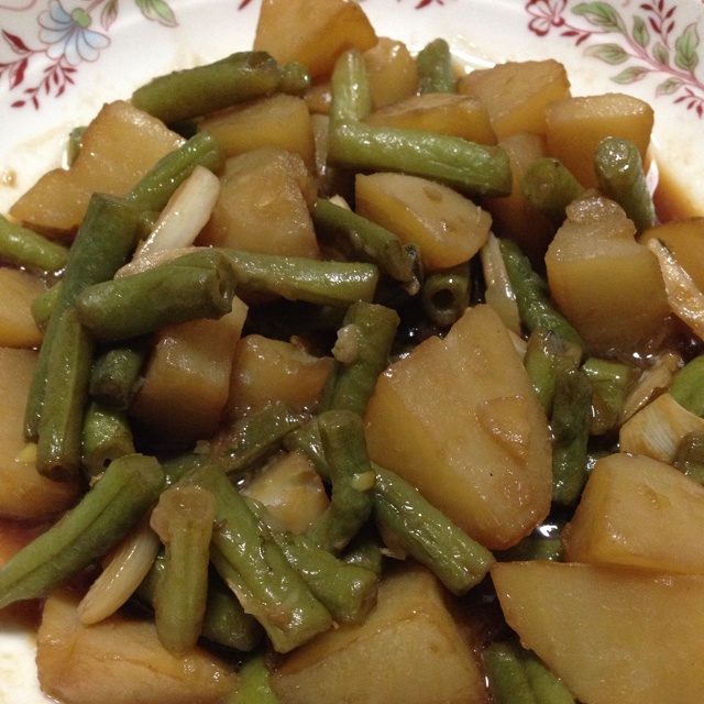 土豆炖豆角
