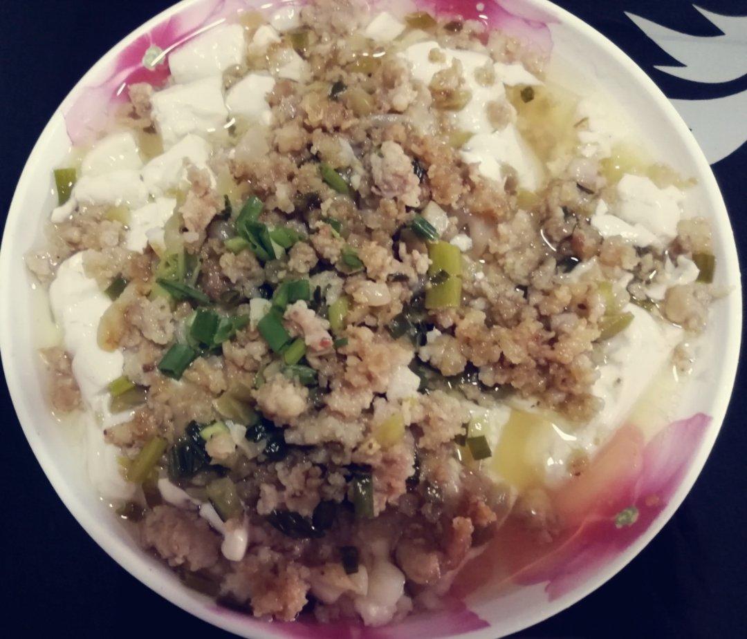肉末蒸豆腐