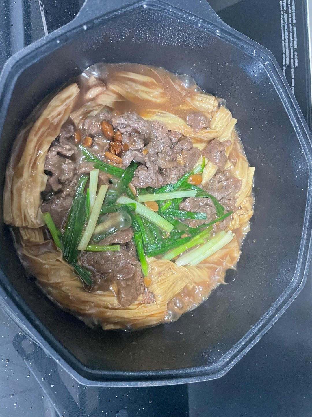 强强联手的腐竹焖牛肉