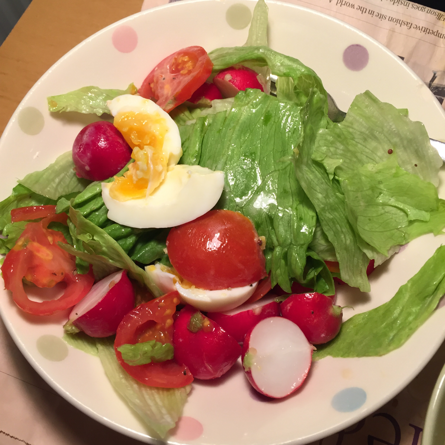 只有生菜的韩式生菜沙拉