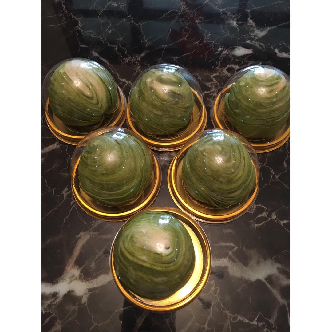 抹茶酥蛋黄酥，附手工揉面方法，详细步骤，新手易学