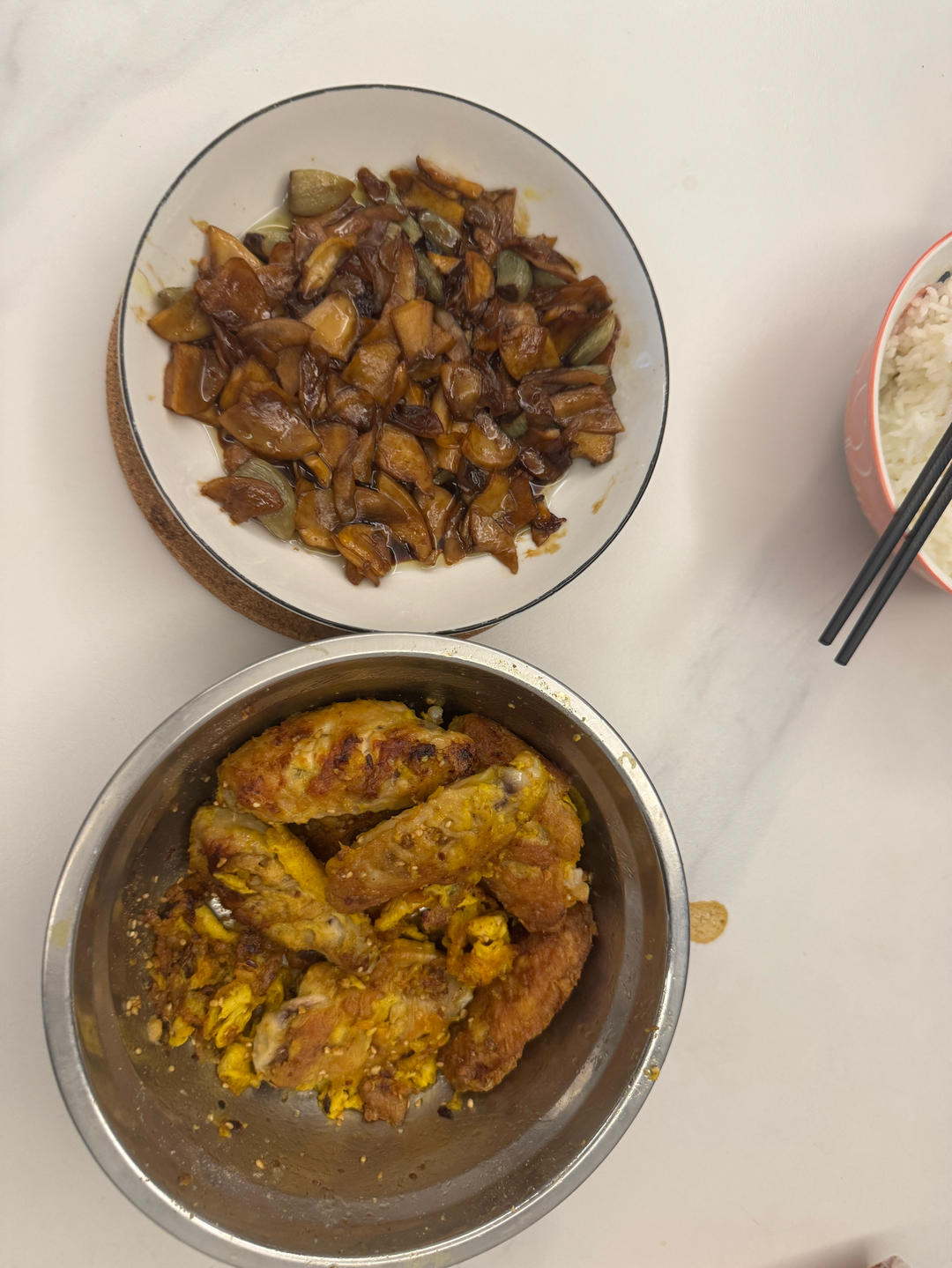 腊八蒜炒杏鲍菇
