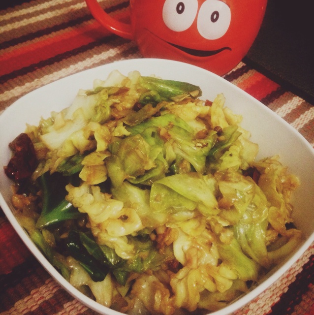在家炒出街头小馆风味的炝炒圆白菜