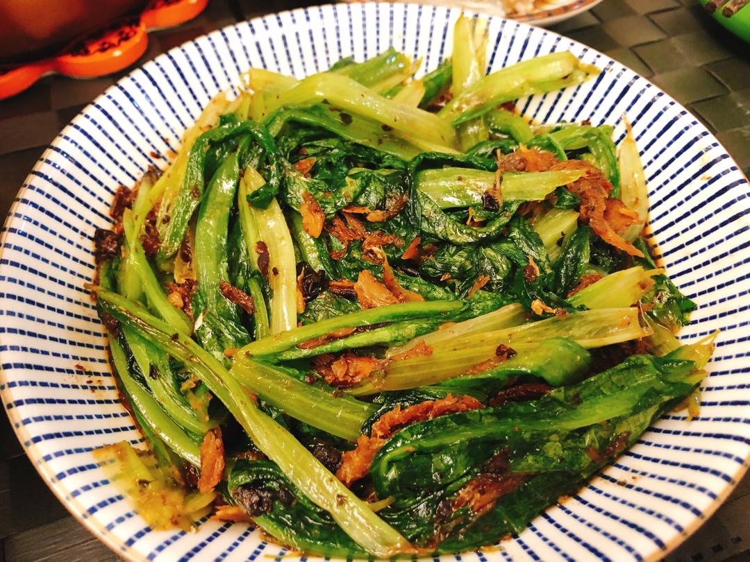豆豉鲮鱼油麦菜