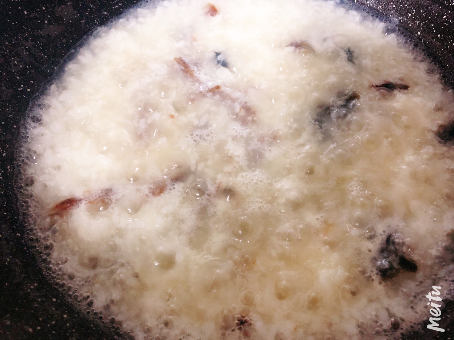 上班族的快手简单晚餐——牛肉干皮蛋粥的做法 步骤7