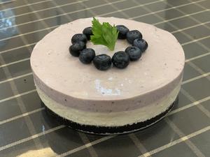 蓝莓冻芝士乳酪蛋糕的做法 步骤6