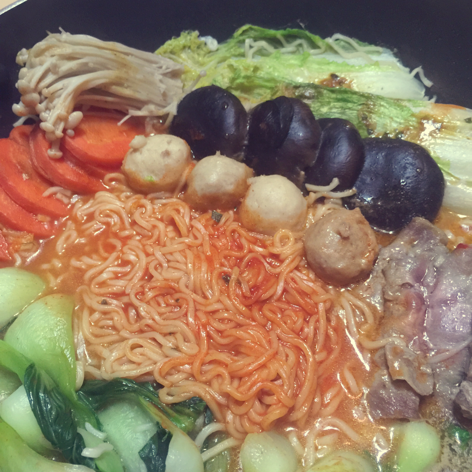 韩式肥牛火锅面