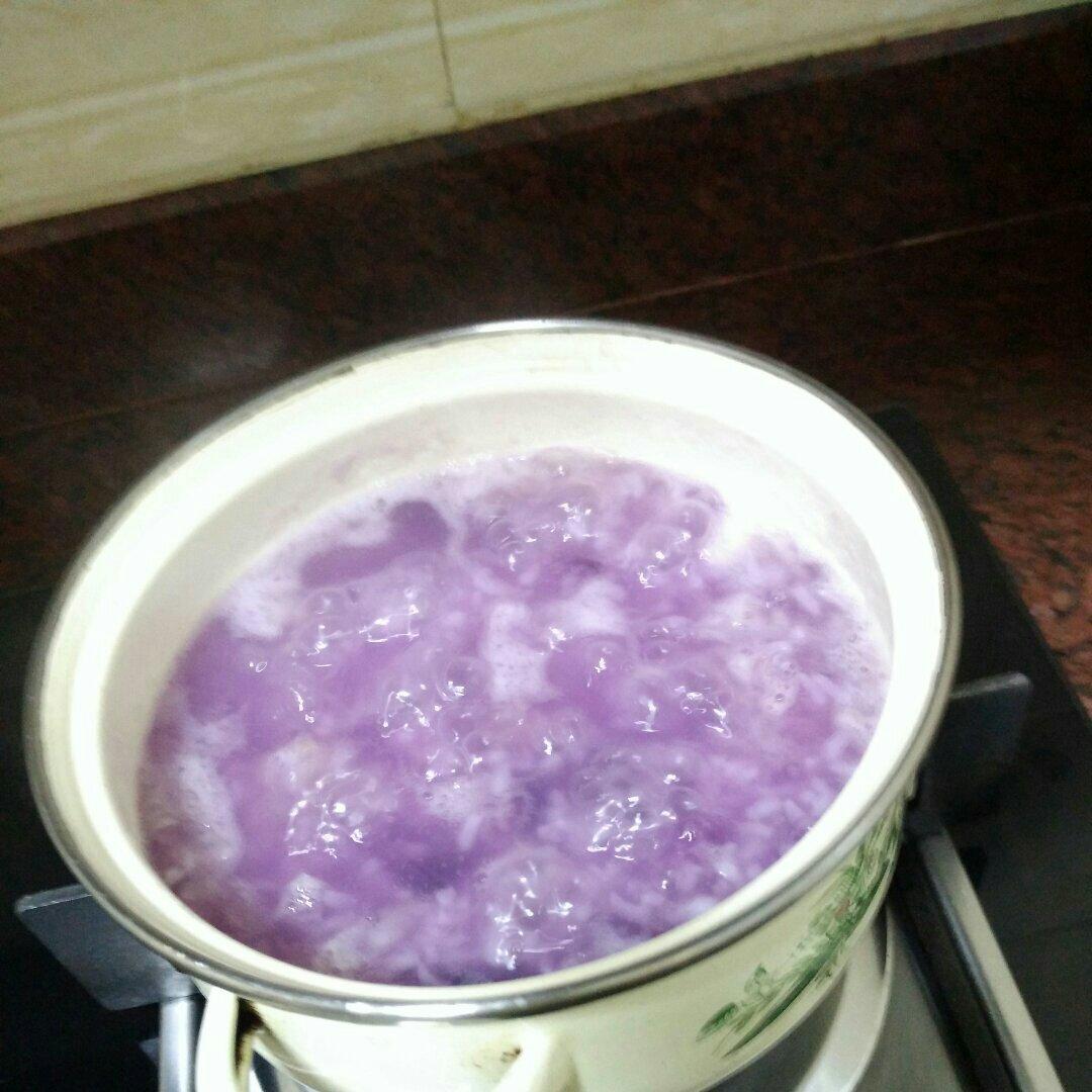 紫薯银耳粥