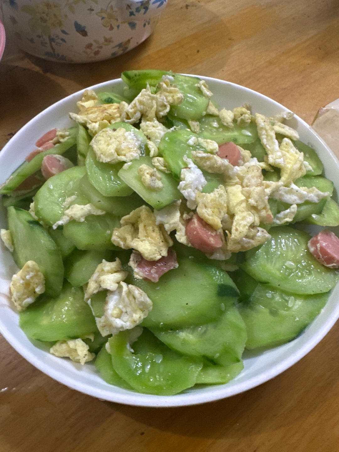 青瓜炒鸡蛋