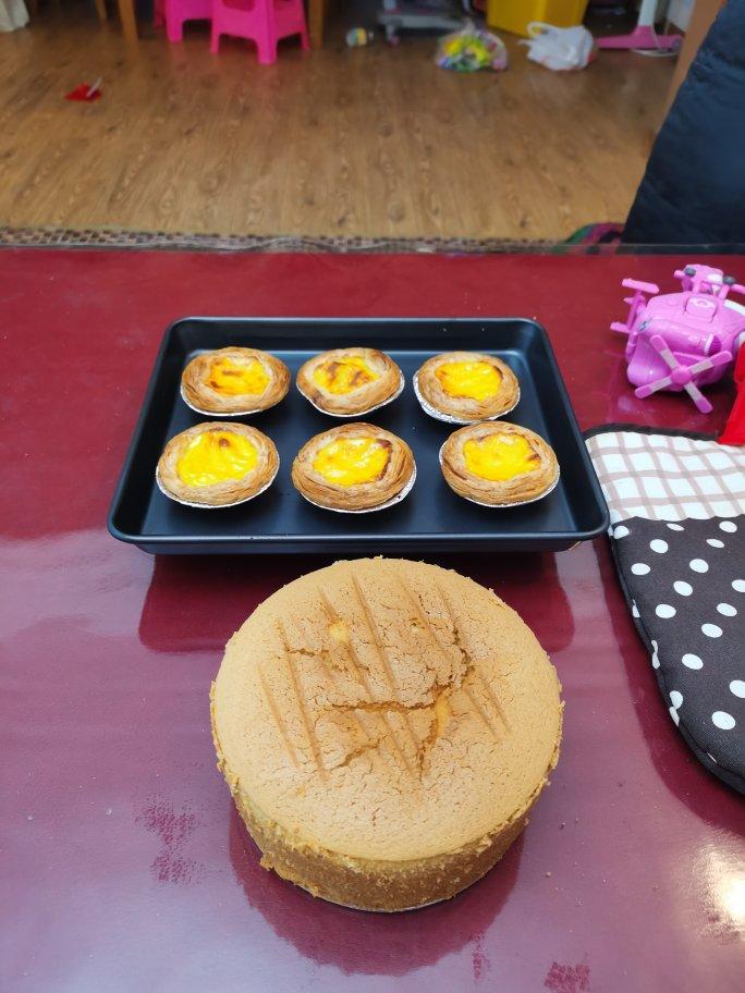 6寸基础版戚风蛋糕胚（附上我做的黄金果生日蛋糕）