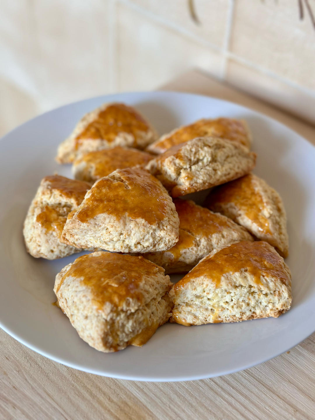 消耗淡奶油的司康