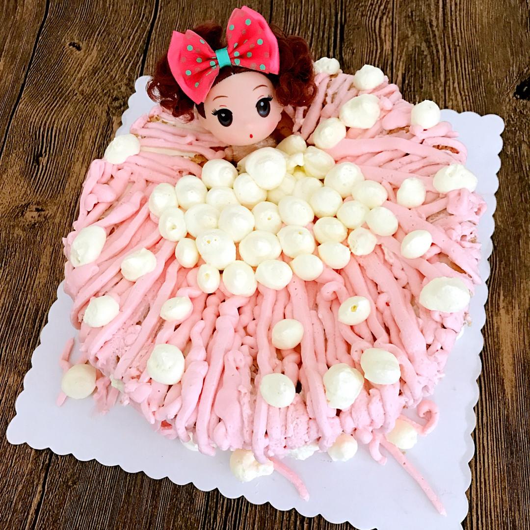 详细步骤制作泡泡浴娃娃蛋糕