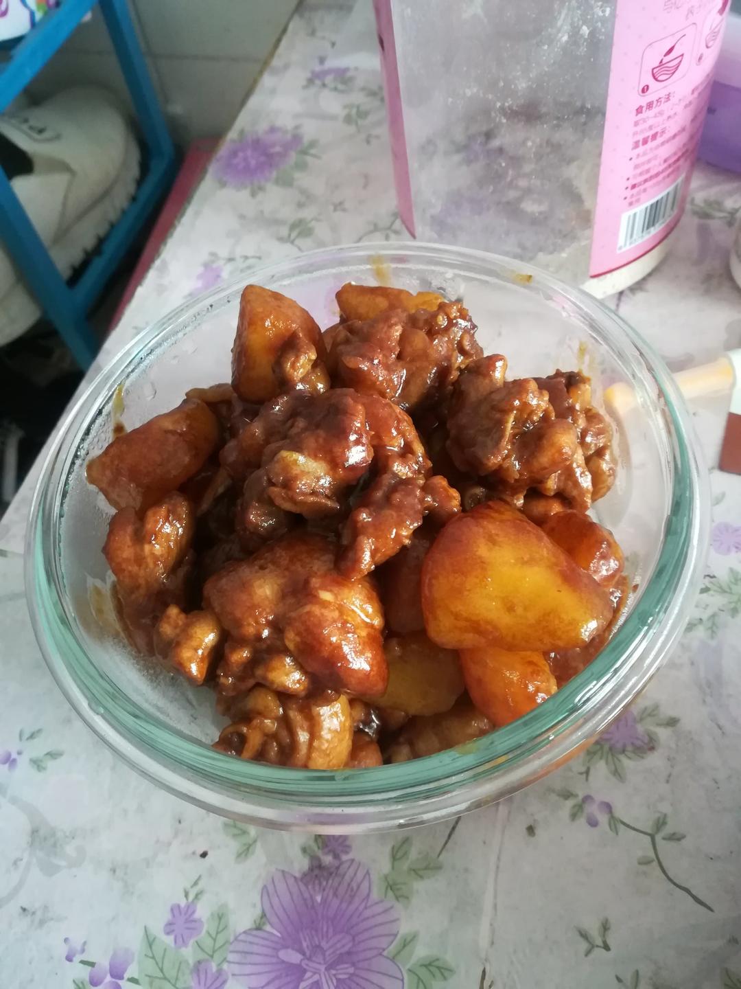 土豆焖鸡腿