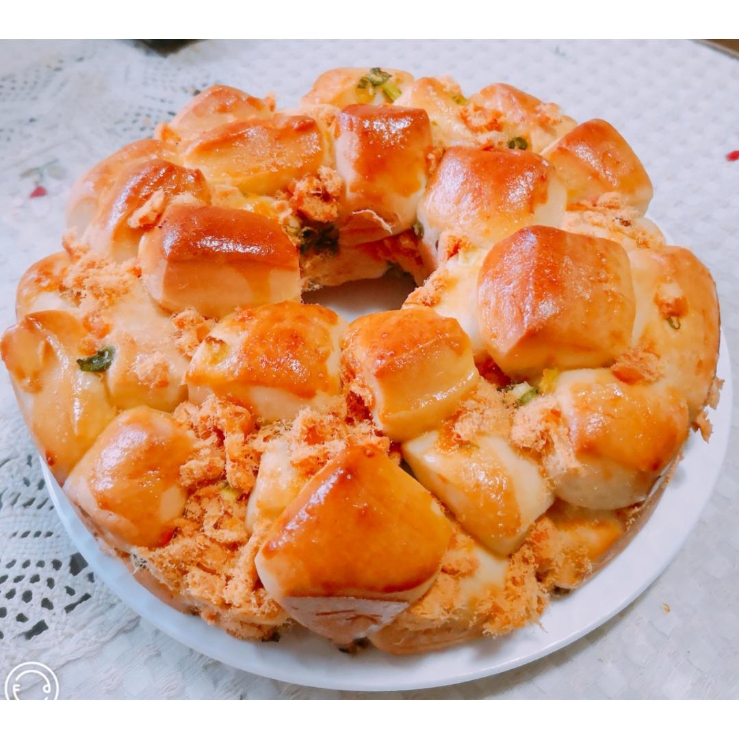 香葱肉松手撕面包