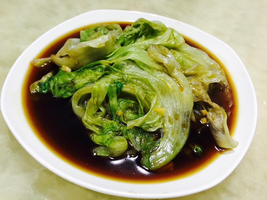 白灼圆生菜