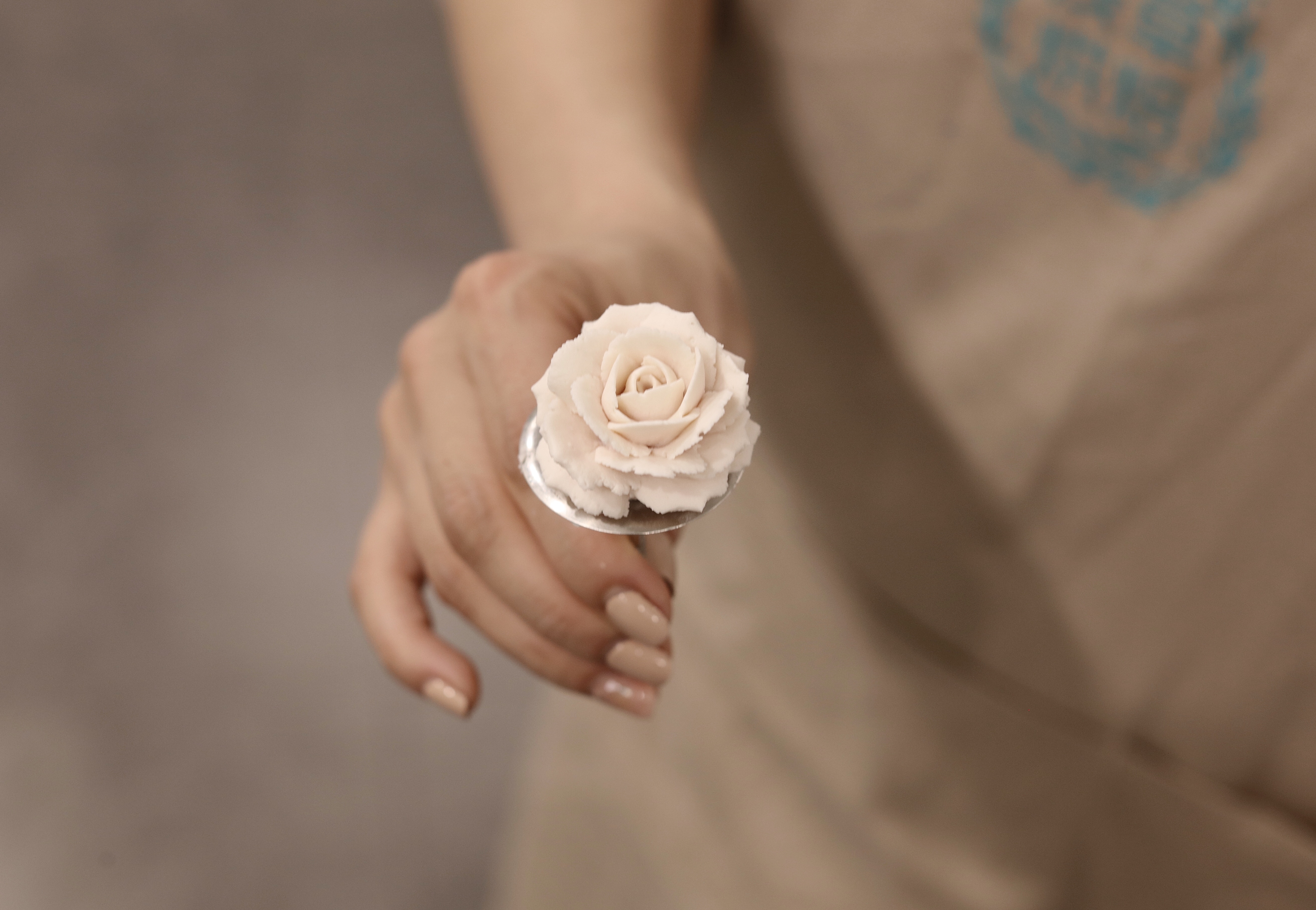 玫瑰豆沙裱花手法的做法