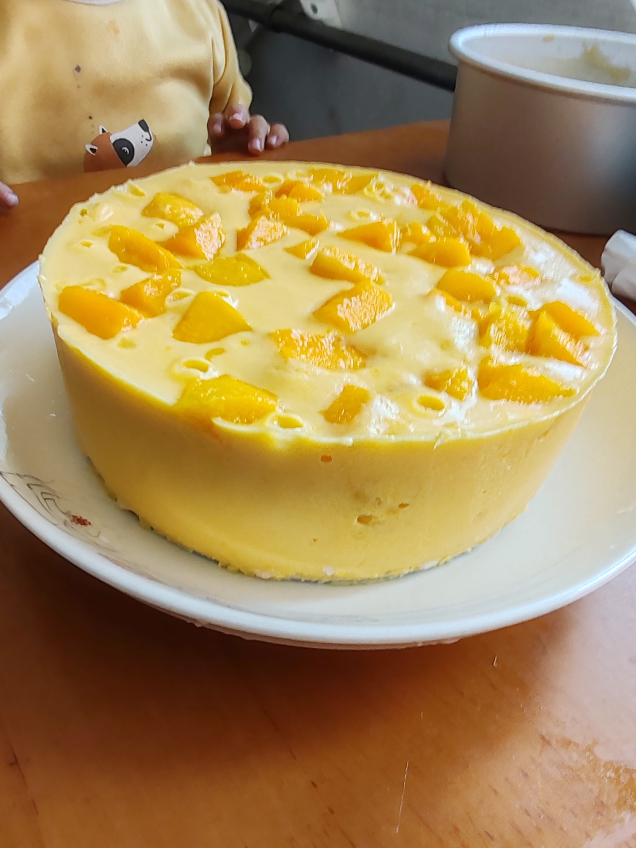 超简单芒果酸奶布丁的做法
