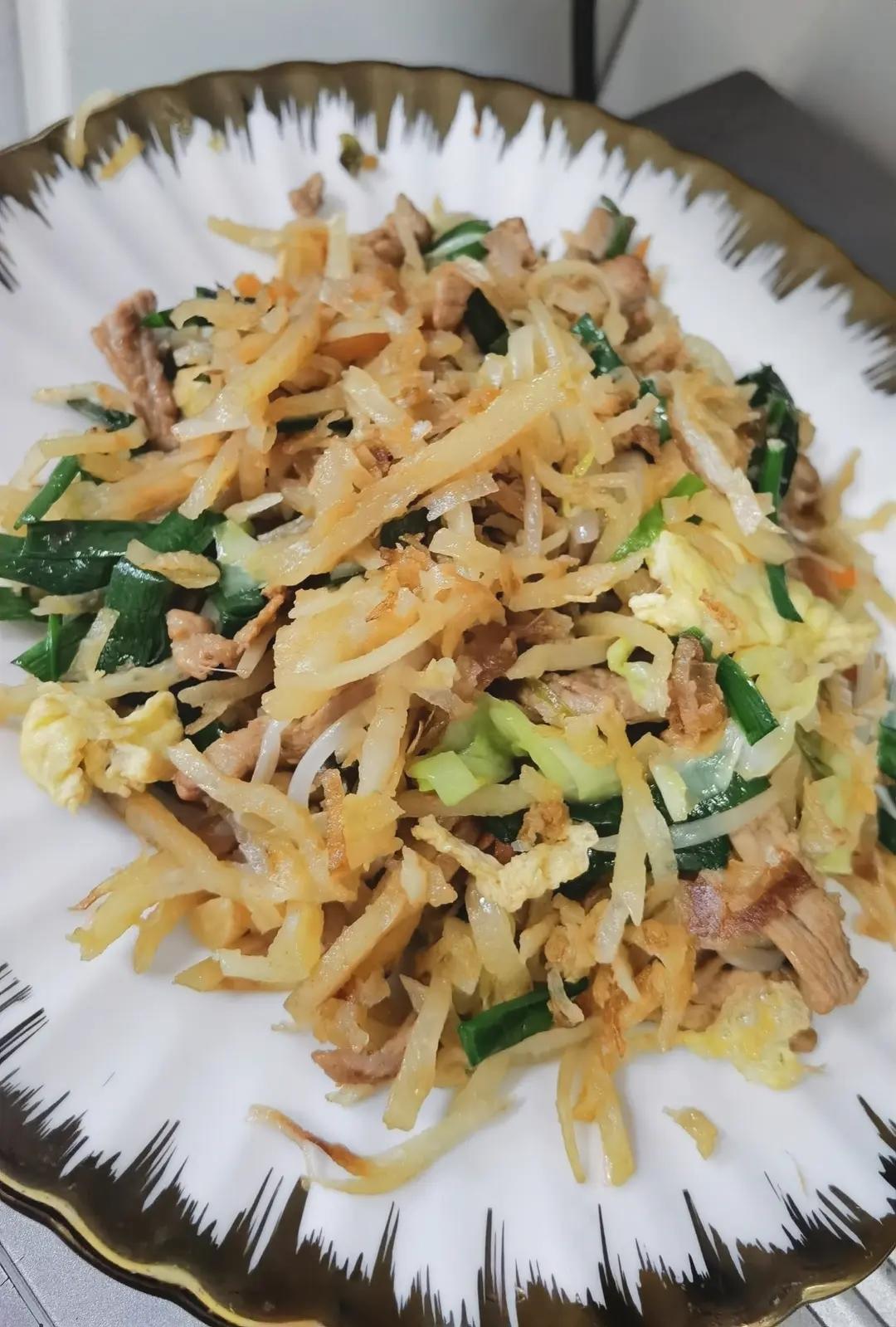 炒饼#豆芽鸡蛋