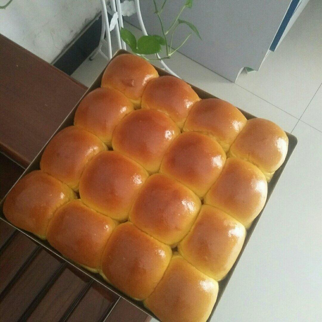 南瓜奶油小餐包（一次发酵）
