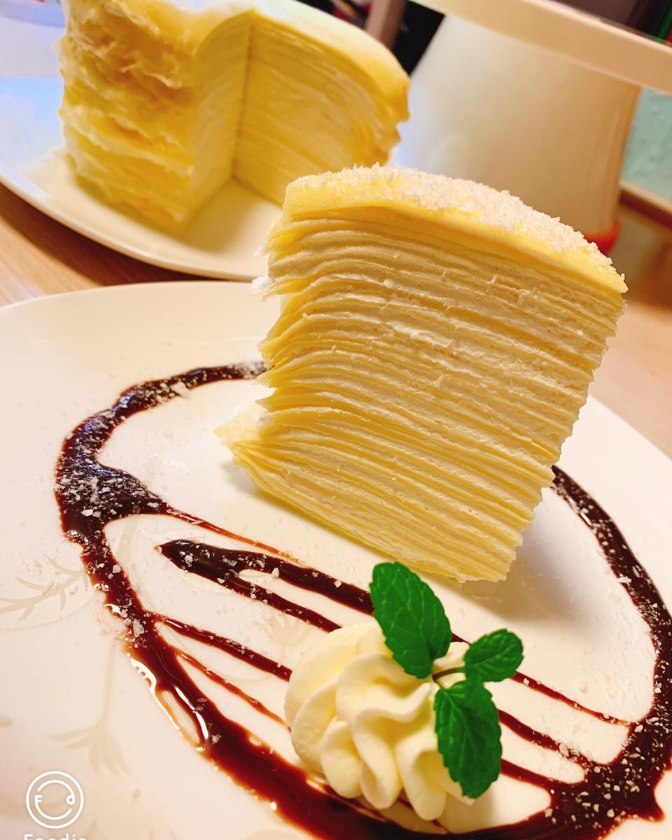 莫铭0511做的榴莲千层蛋糕