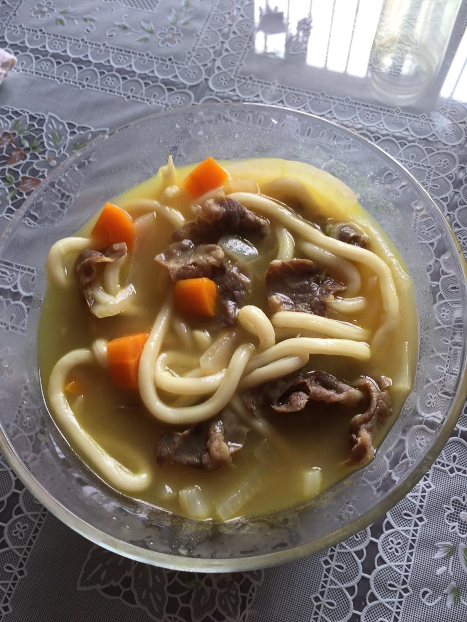 咖喱肥牛乌冬面