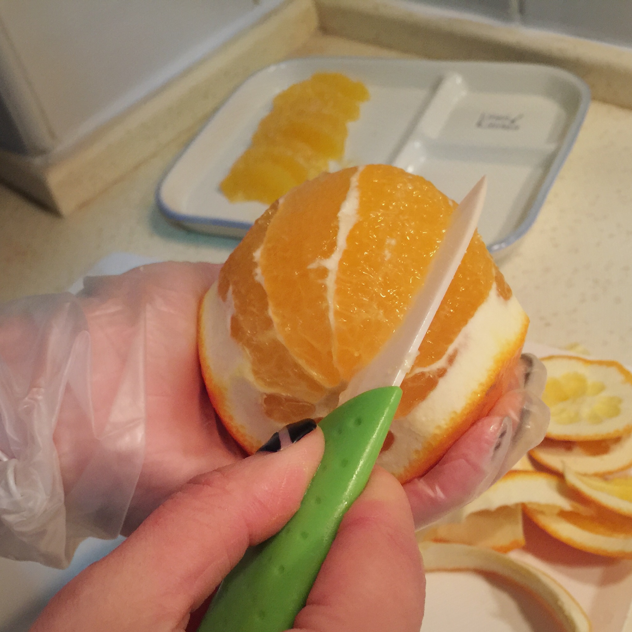 橙子的炫技吃法-巧取橙肉技能帖的做法 步骤5