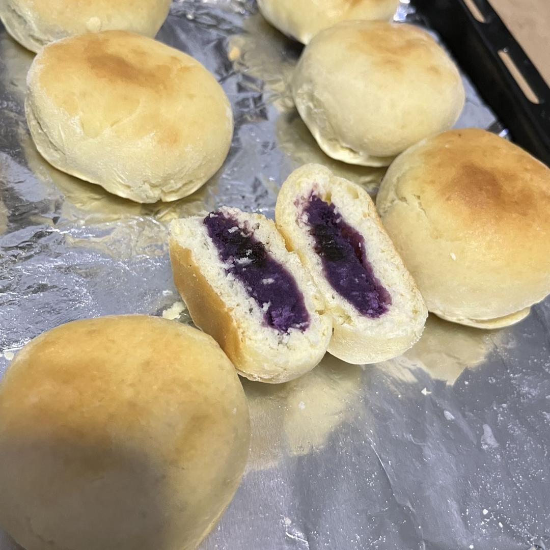 山药紫薯饼