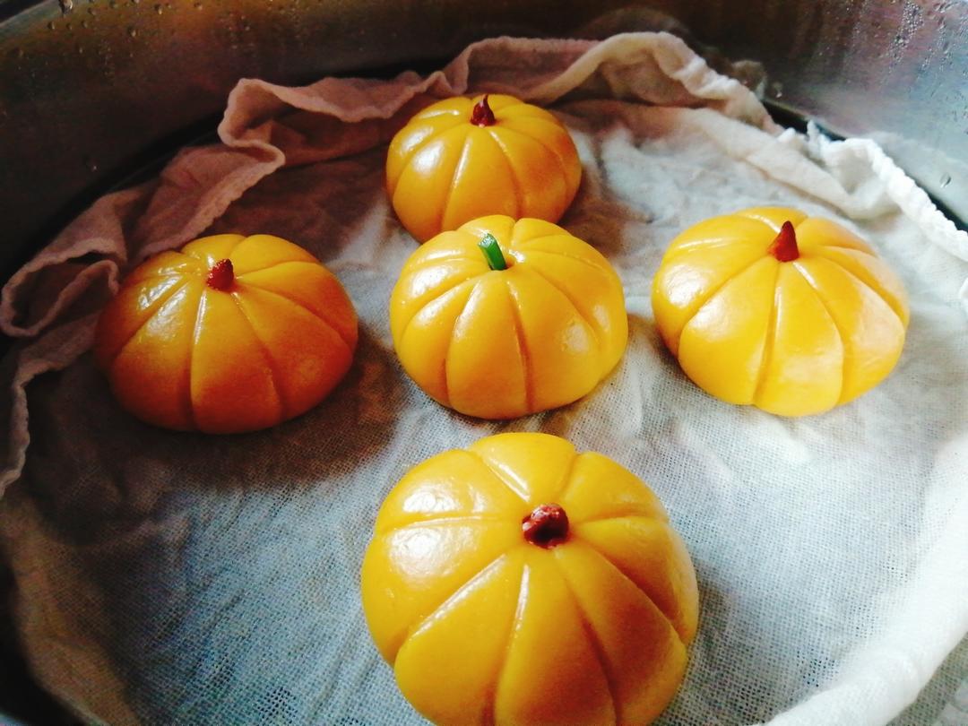 好漂亮的蒸南瓜饼～的做法