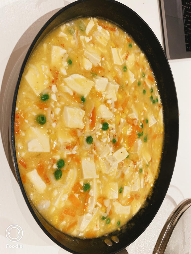 蟹黄豆腐（咸蛋黄版）