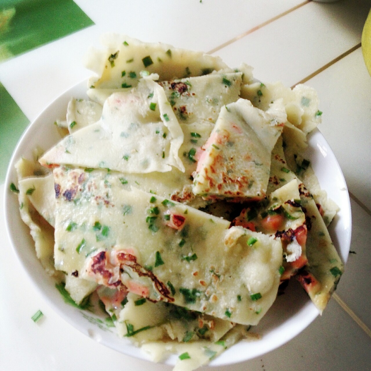 电饭锅鸡蛋葱饼